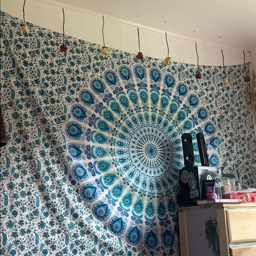Blue tapestry